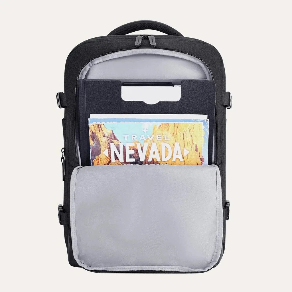 Mochila de Viagem Expansível 40 L com Organizadores Kit 4 Peças Bags Mart Cor Preto — bolsos e organização