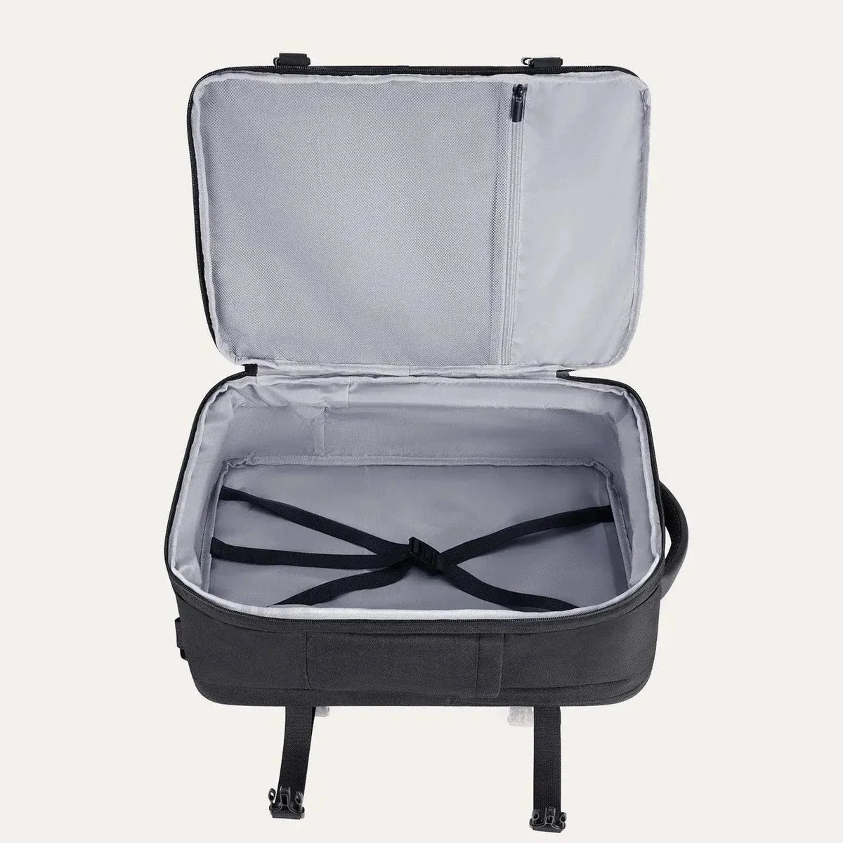Mochila de Viagem Expansível 40 L com Organizadores Kit 4 Peças Bags Mart Cor Preto — organização de itens para viagem