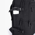 Mochila de Viagem Expansível 40 L com Organizadores Kit 4 Peças Bags Mart Cor Preto — vista lateral
