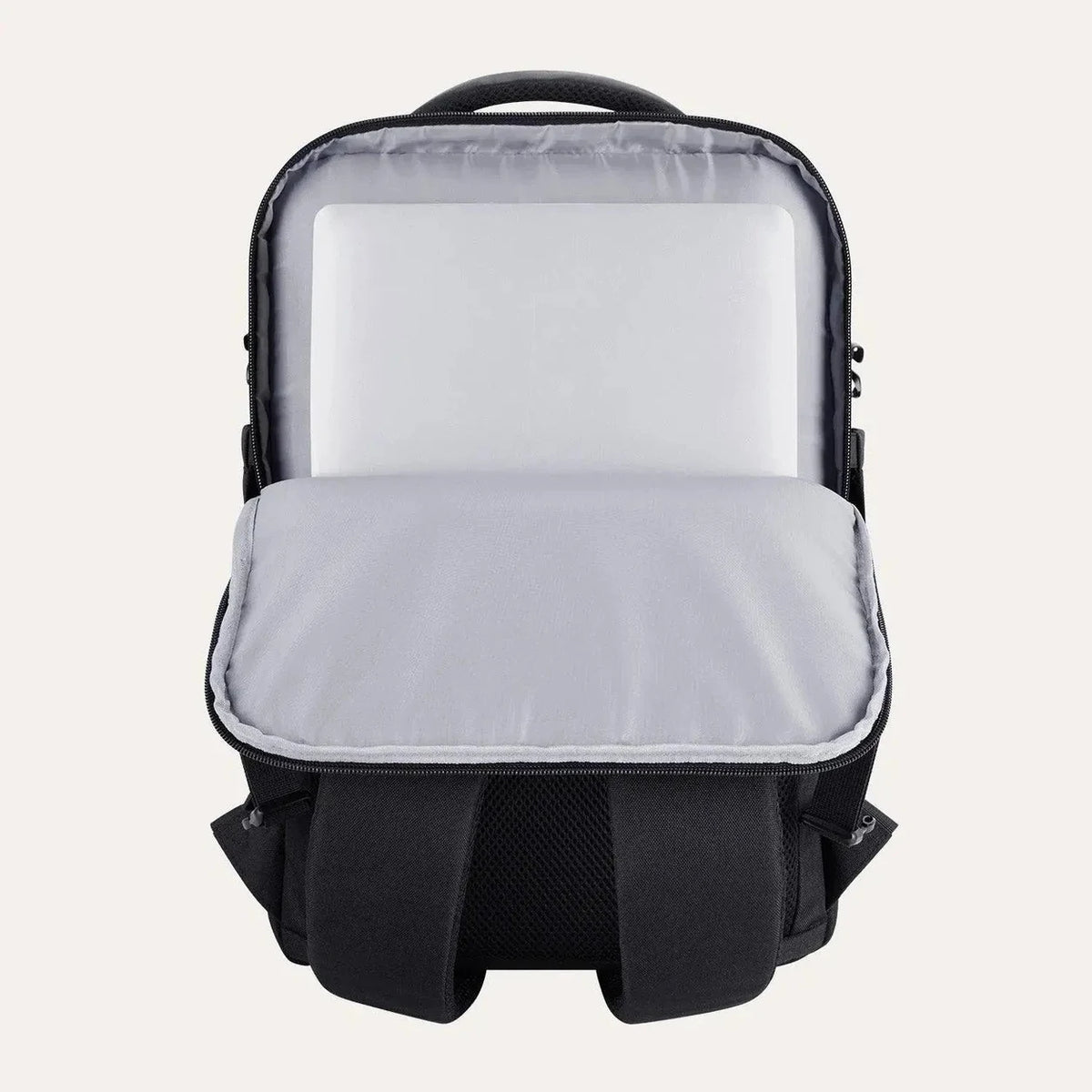 Mochila de Viagem Expansível 40 L com Organizadores Kit 4 Peças Bags Mart Cor Preto — compartimento para notebook