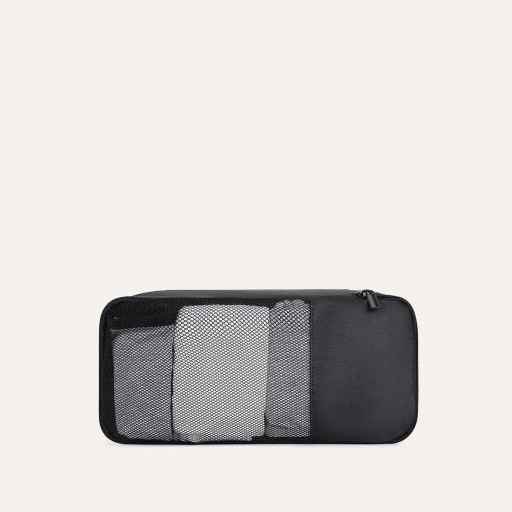 Mochila de Viagem Expansível 40 L com Organizadores Kit 4 Peças Bags Mart Cor Preto — organizador médio incluso