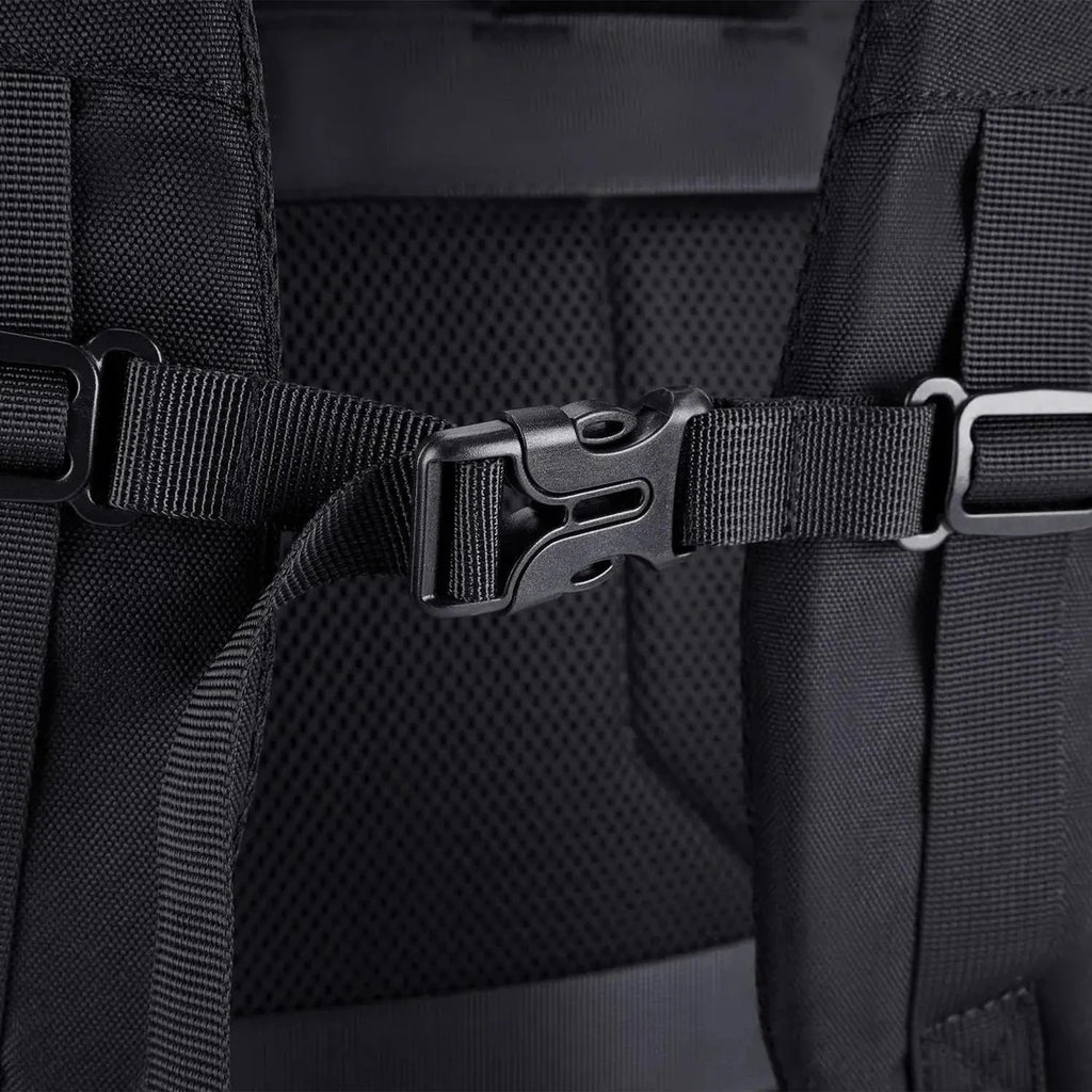 Mochila de Viagem Expansível 40 L com Organizadores Kit 4 Peças Bags Mart Cor Preto — ajuste peitoral