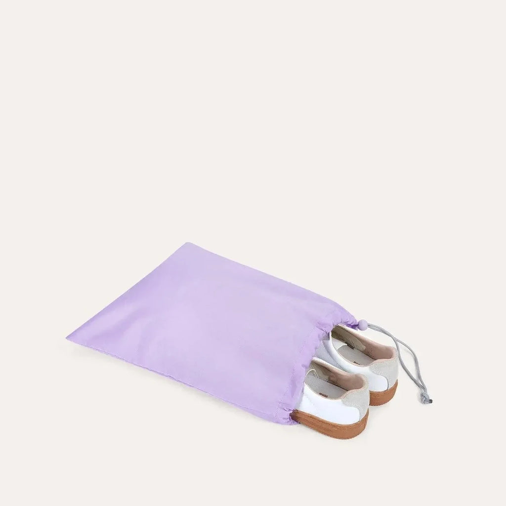 Mochila de Viagem Expansível 40 L com Organizadores Kit 4 Peças Bags Mart Cor Roxo — saco para calçados incluso