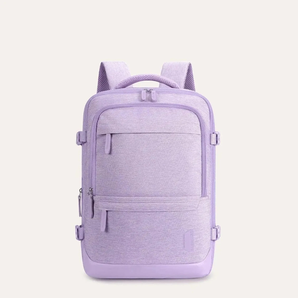 Mochila de Viagem Expansível 40 L com Organizadores Kit 4 Peças Bags Mart Cor Roxo — vista frontal