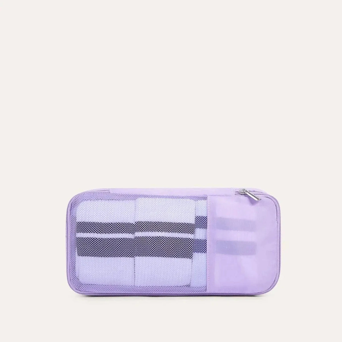 Mochila de Viagem Expansível 40 L com Organizadores Kit 4 Peças Bags Mart Cor Roxo — organizador médio incluso