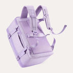 Mochila de Viagem Expansível 40 L com Organizadores Kit 4 Peças Bags Mart Cor Roxo — verso e alças