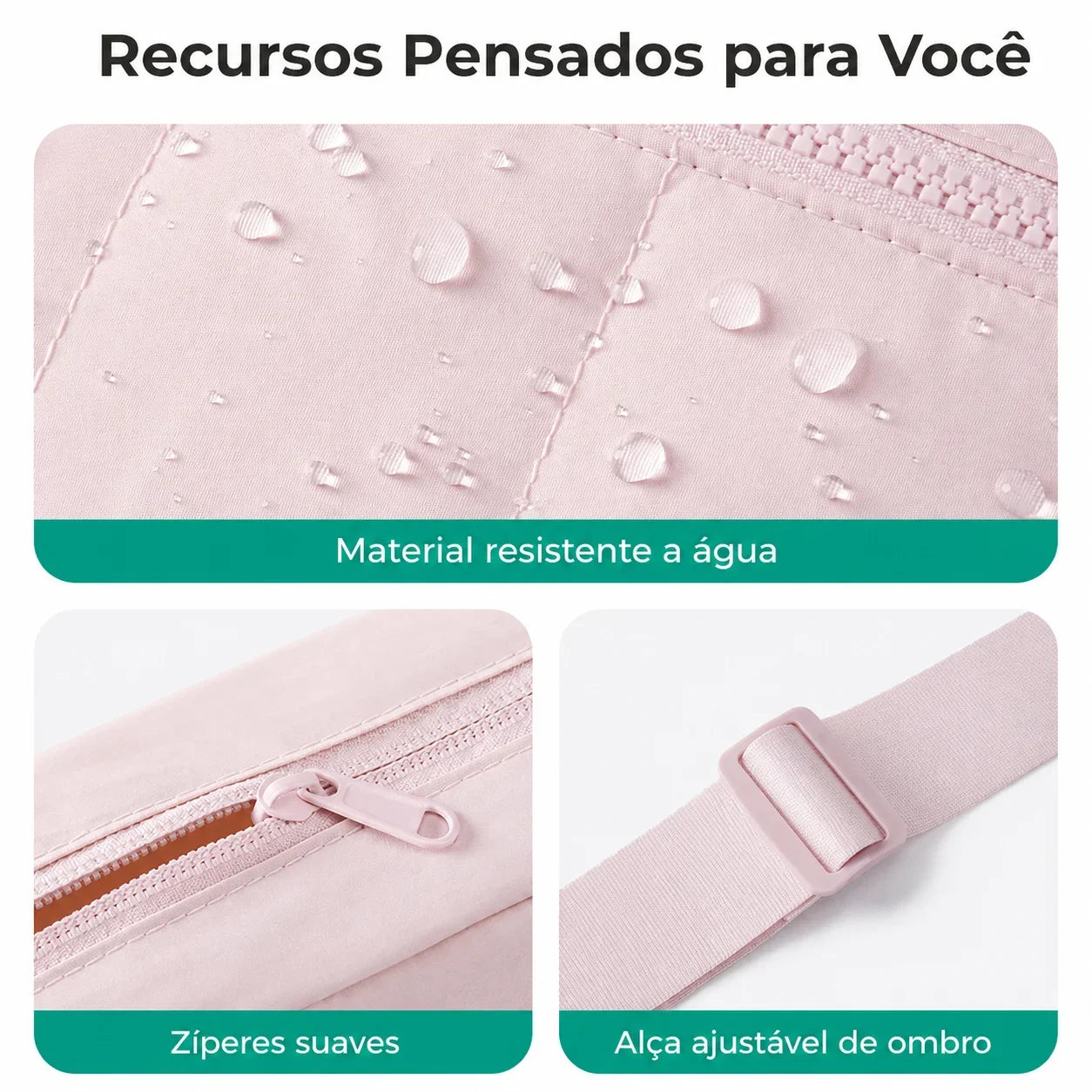 Bolsa Hobo Bags Mart Rosa - Recursos