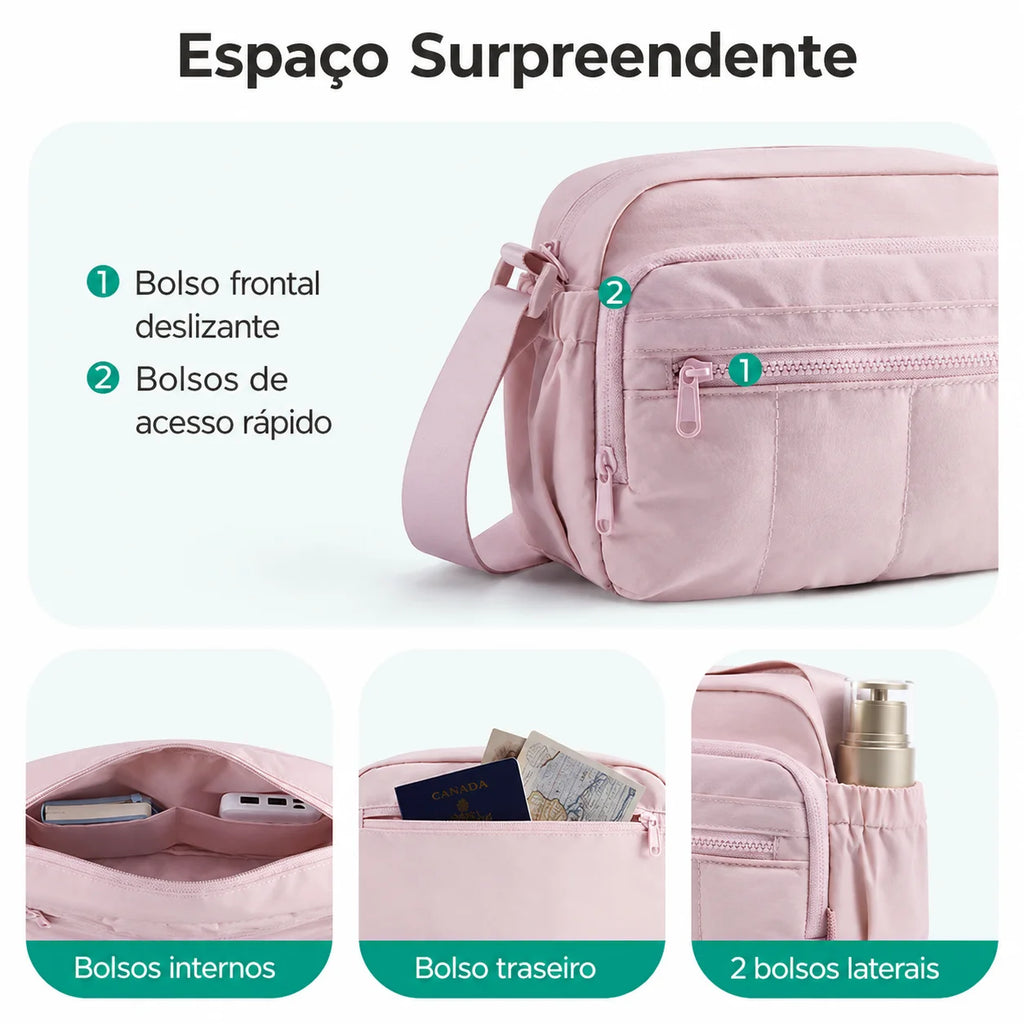 Bolsa Transversal Hobo - Espaço Surpreendente