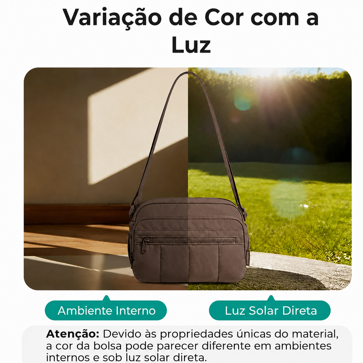 Bolsa Hobo Transversal Bags Mart Marrom - Variação de Cor