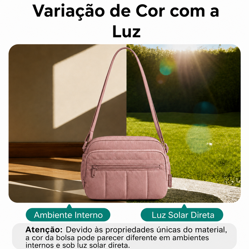 Bolsa Hobo Transversal Bags Mart Rosa Escuro - Variação de Cor