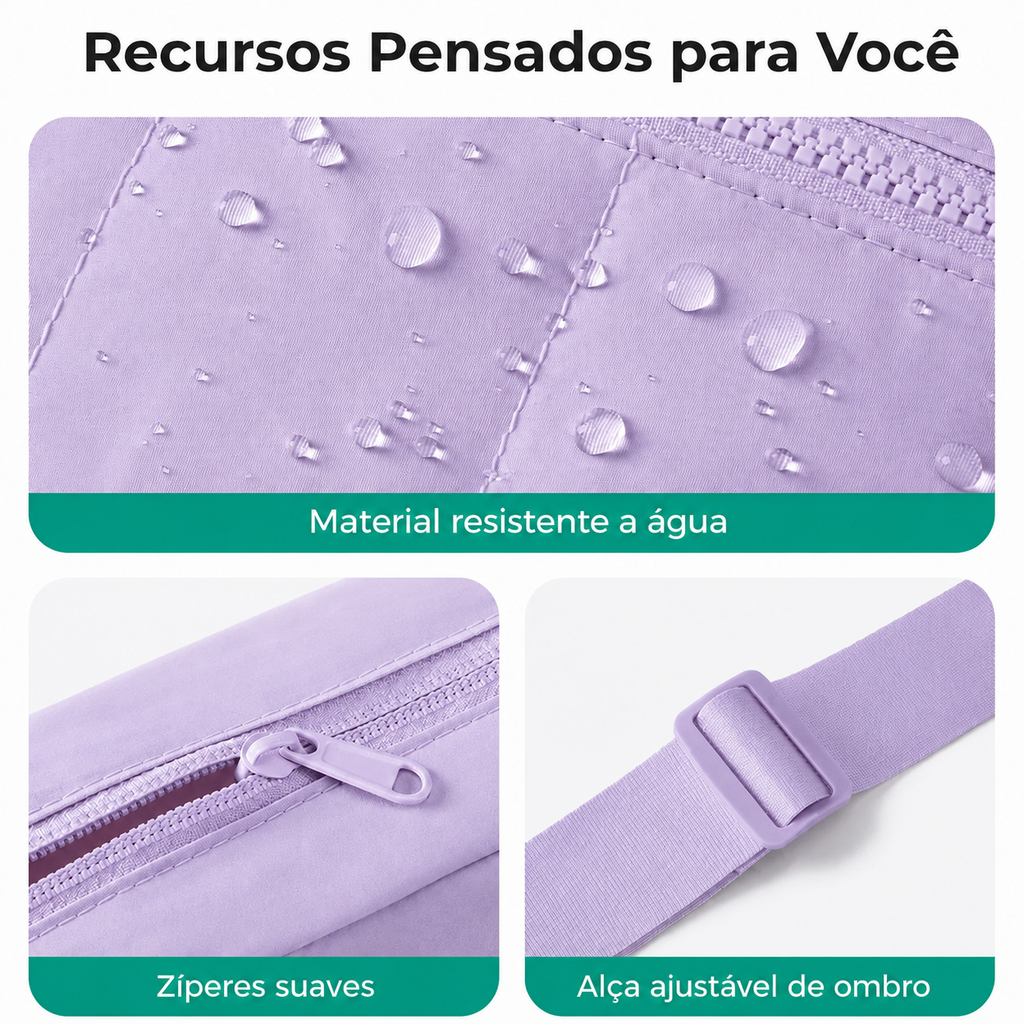 Bolsa Hobo Transversal Bags Mart Roxo - Recursos