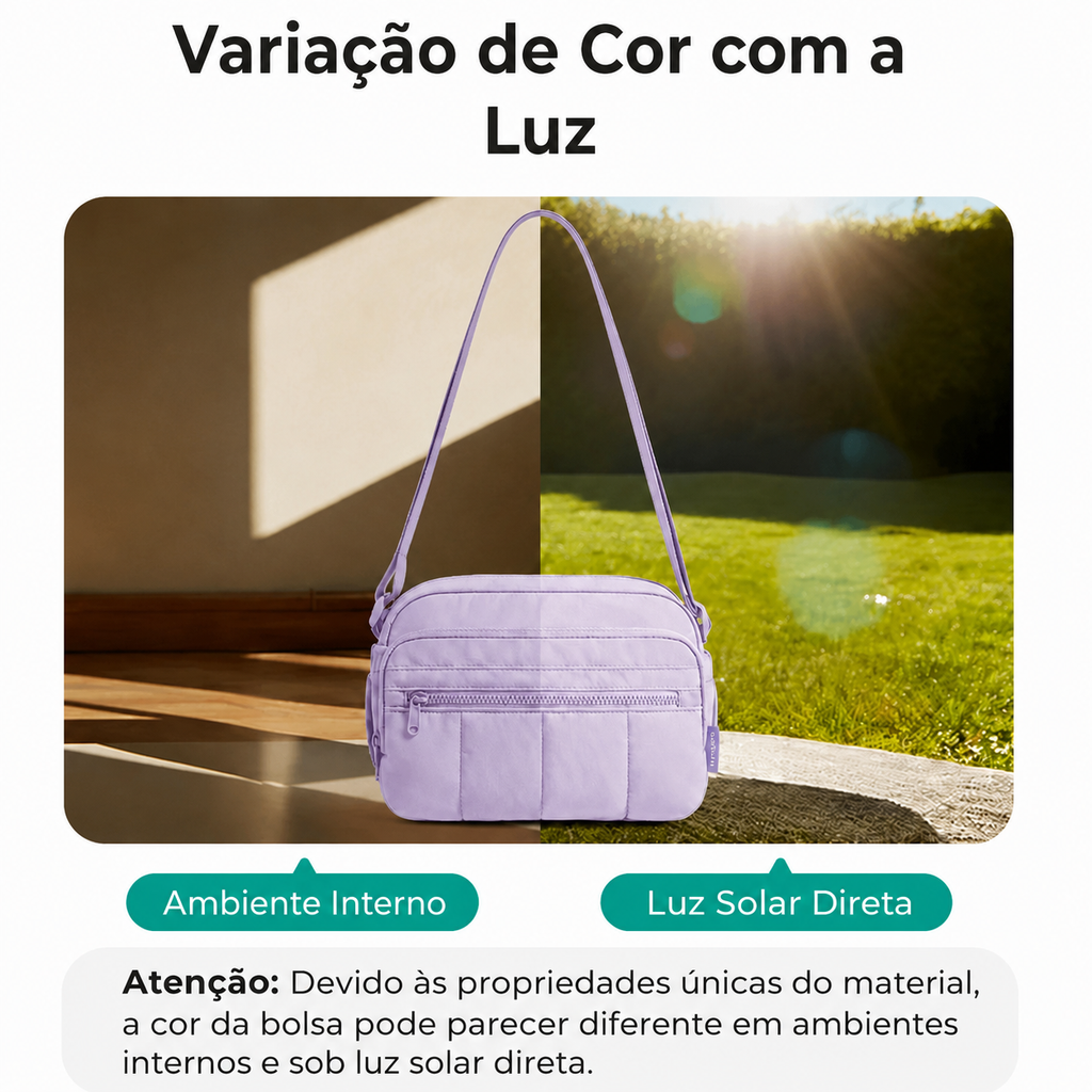 Bolsa Hobo Transversal Bags Mart Roxo - Variação de Cor