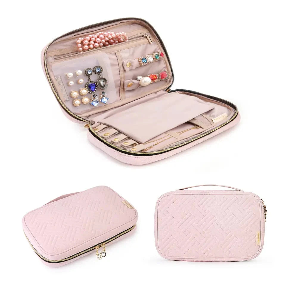 Necessaire Organizadora de Joias Bags Mart Cor Rosa Claro — produto em destaque