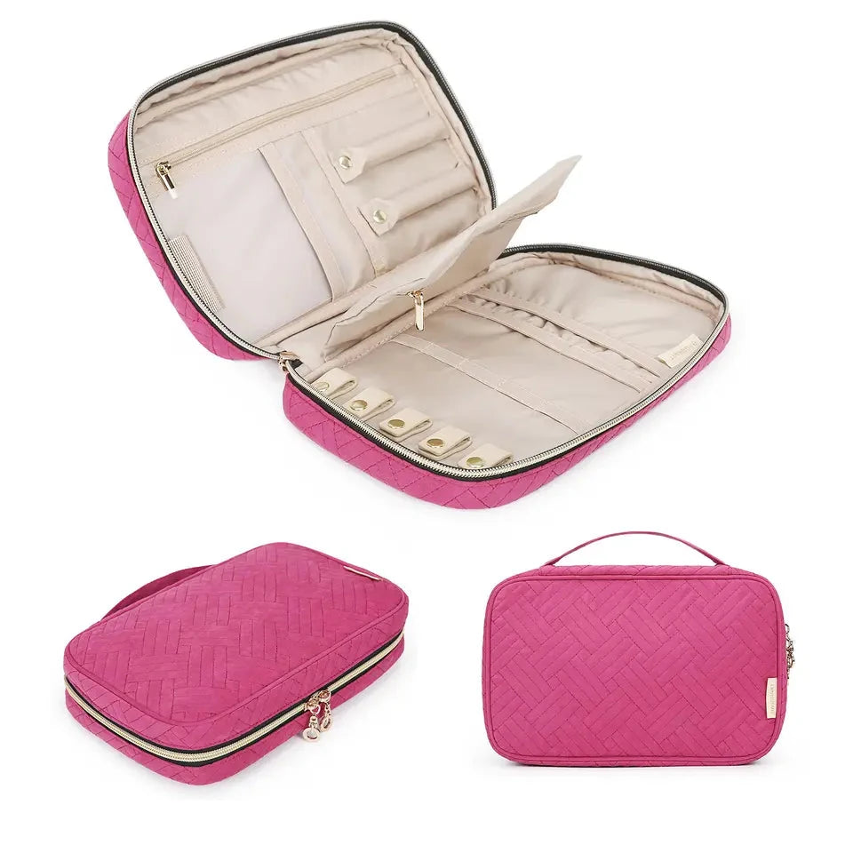Necessaire Organizadora de Joias Bags Mart Cor Rosa — produto em destaque