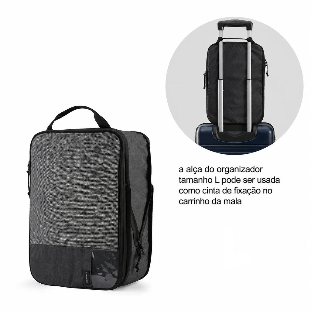 Alça Multifuncional Tamanho L - Kit Cubos Organizadores de Compressão - Bags Mart