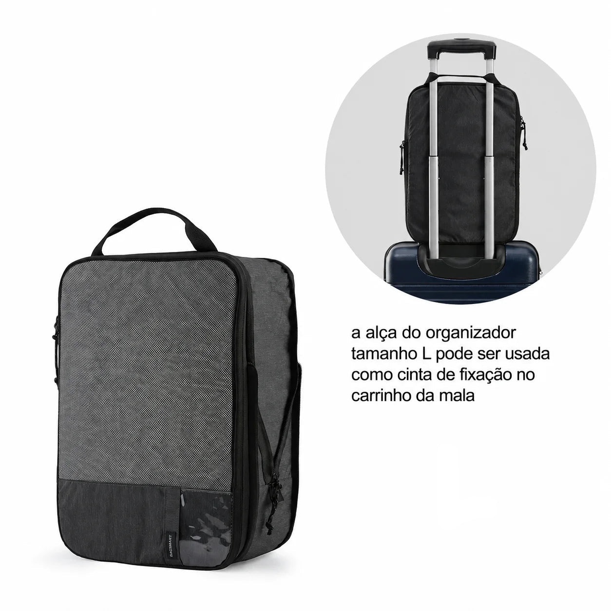 Alça Multifuncional Tamanho L - Kit Cubos Organizadores de Compressão - Bags Mart