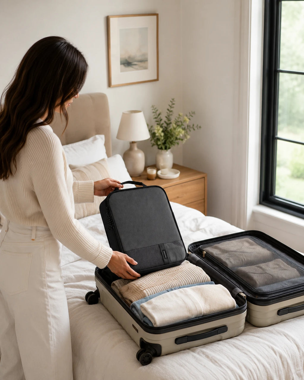 Kit Cubos Organizadores Bags Mart Preto - Foto lifestyle
