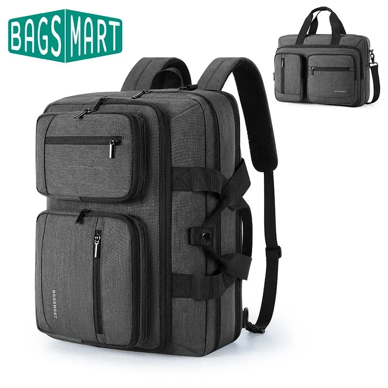 Mochila executiva conversível 3 em 1 Bags Mart cor Cinza