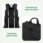 Faixa para mala e puxadores trançados da mochila escolar Preta