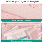 Tecido e bolso com revestimento interno da mochila Rosa