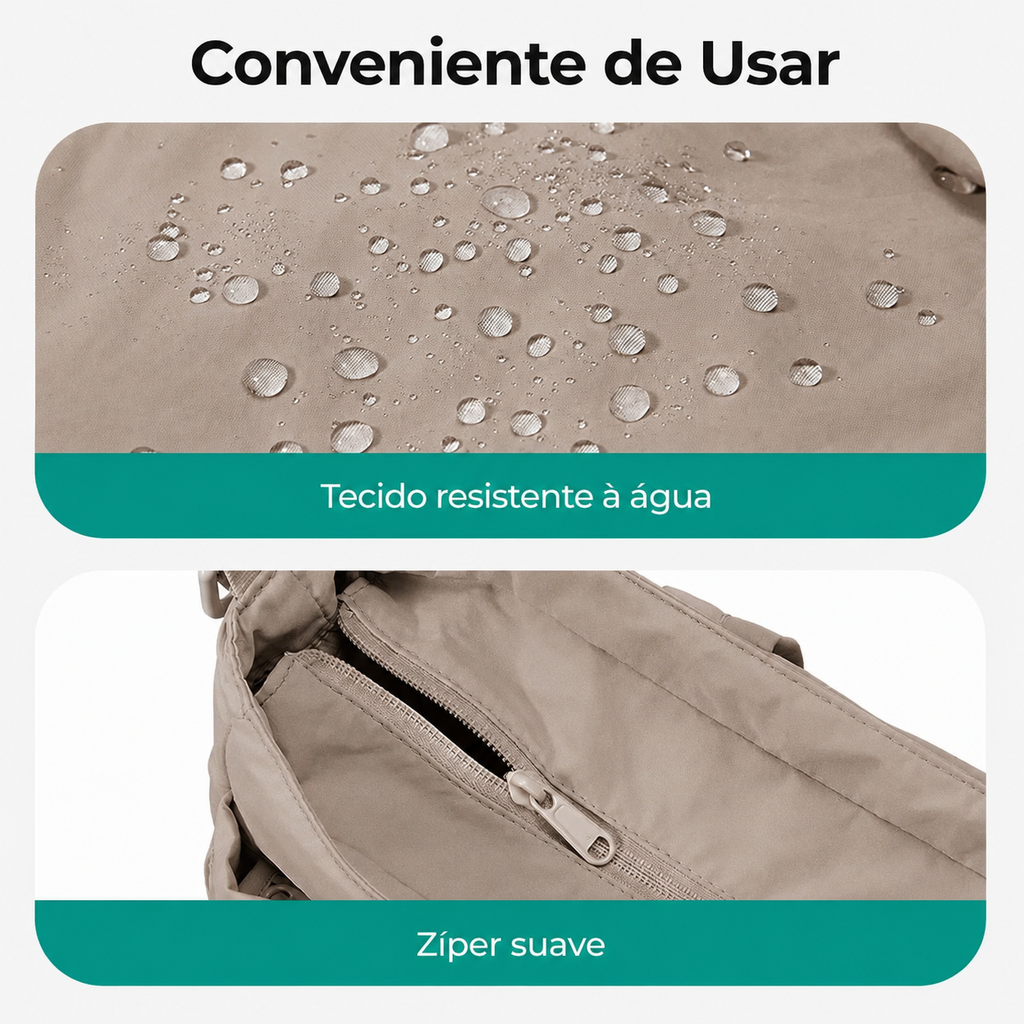 Bolsa Maternidade Bags Mart Marrom - Tecido Resistente à Água