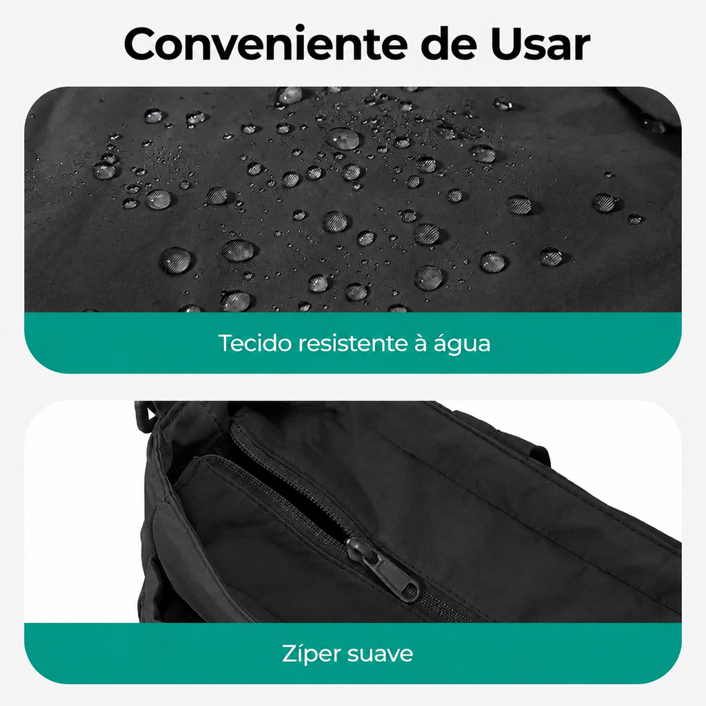 Bolsa Maternidade Bags Mart Preto - Tecido Resistente à Água