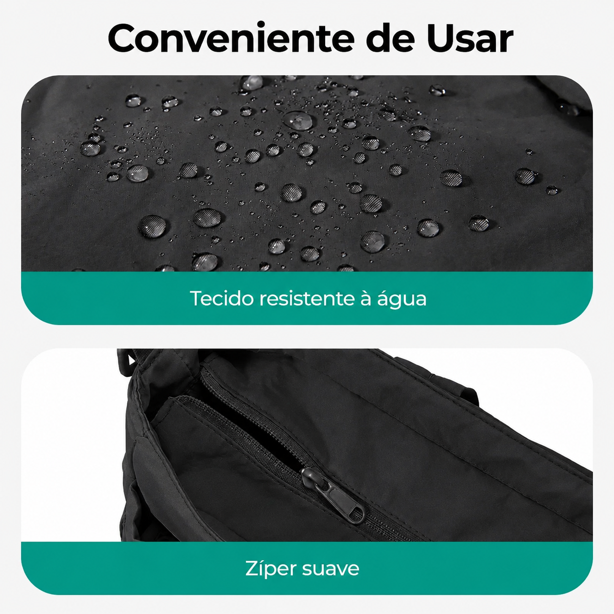 Bolsa Maternidade Bags Mart Preto - Tecido Resistente à Água