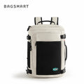Mochila de Viagem Expansível 38 L com Compartimento para Sapatos Bags Mart Cor Bege — produto em destaque
