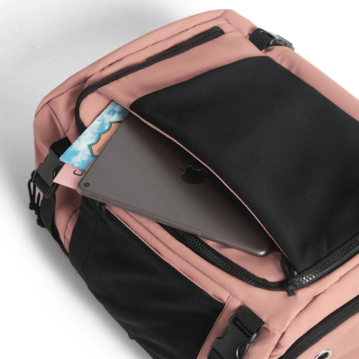 Mochila de Viagem Expansível 38 L com Compartimento para Sapatos Bags Mart Cor Rosa — detalhes do produto 18