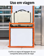 Mochila de Viagem Resistente à Água para Notebook Bags Mart Cor Bege — Uso em viagem