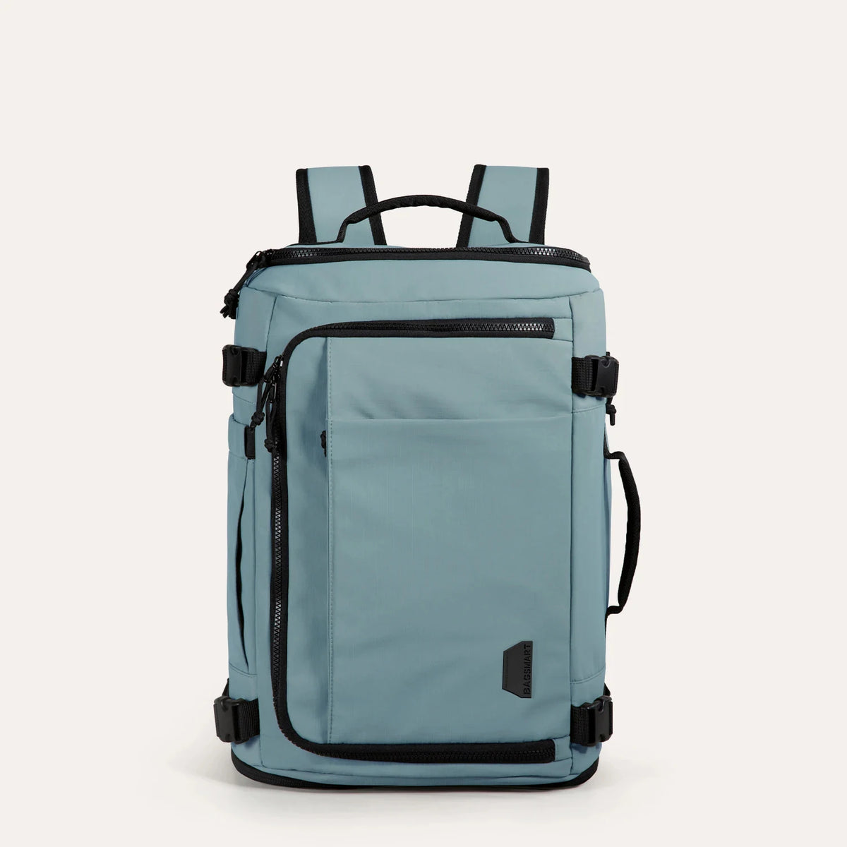 Mochila de viagem Bags Mart na cor Azul Claro — vista frontal original do fornecedor