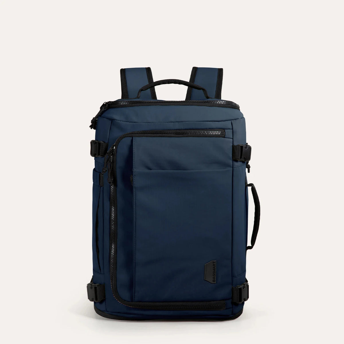 Mochila de viagem Bags Mart na cor Azul Marinho — vista frontal original do fornecedor