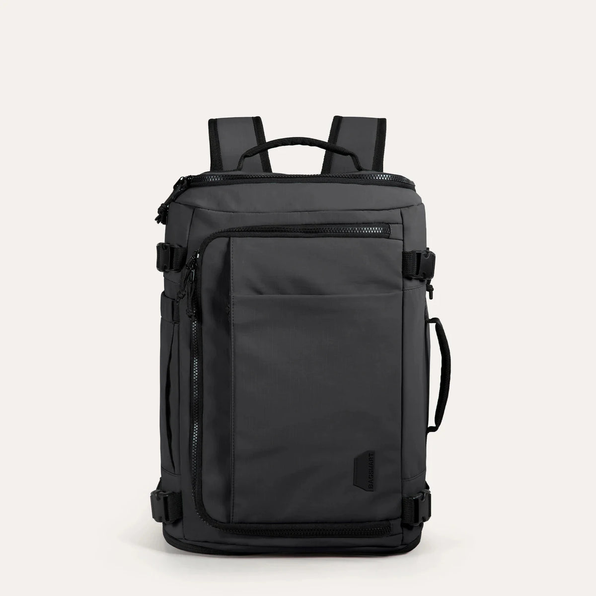 Mochila de viagem Bags Mart na cor Preto — vista frontal original do fornecedor