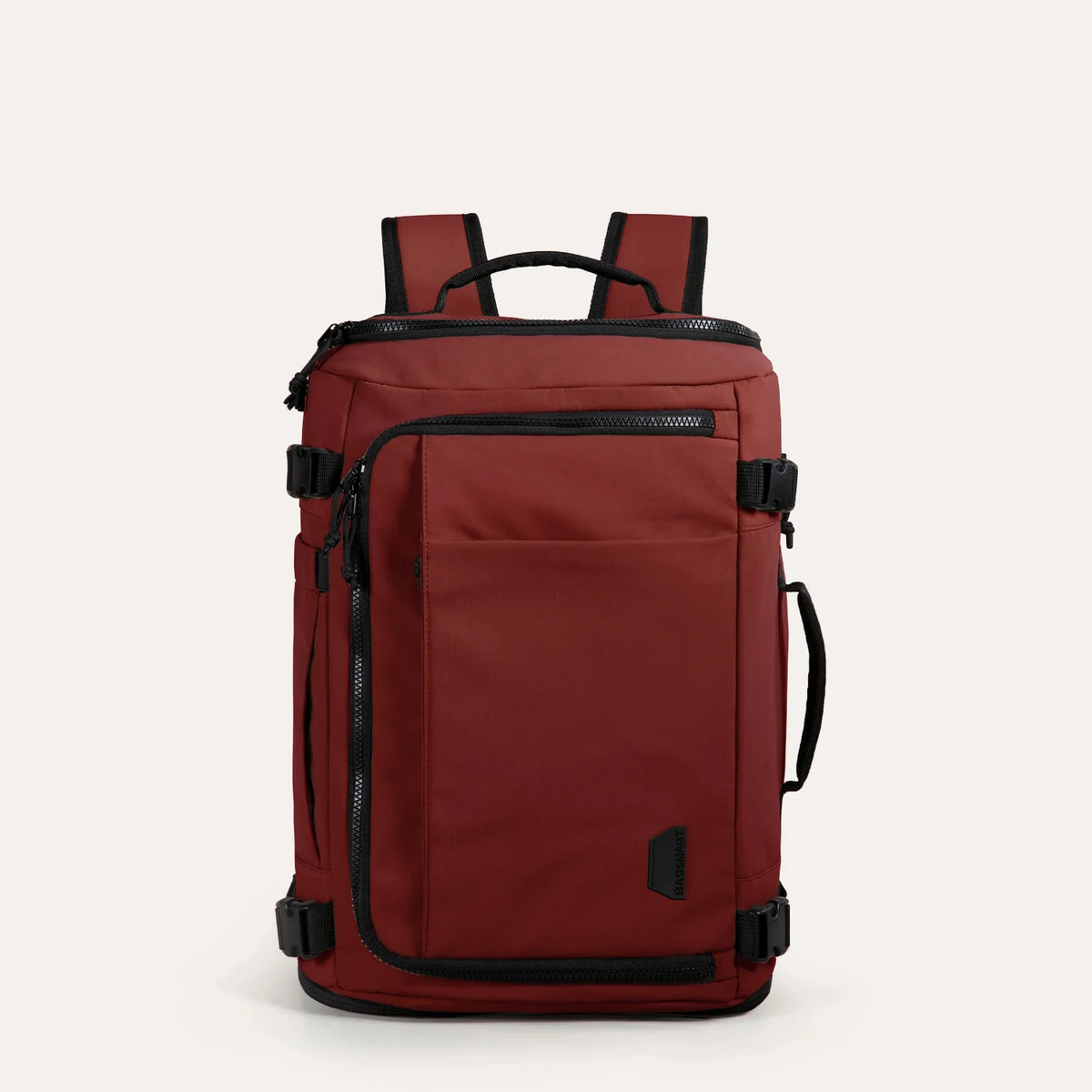 Mochila de viagem Bags Mart na cor Vermelho — vista frontal original do fornecedor