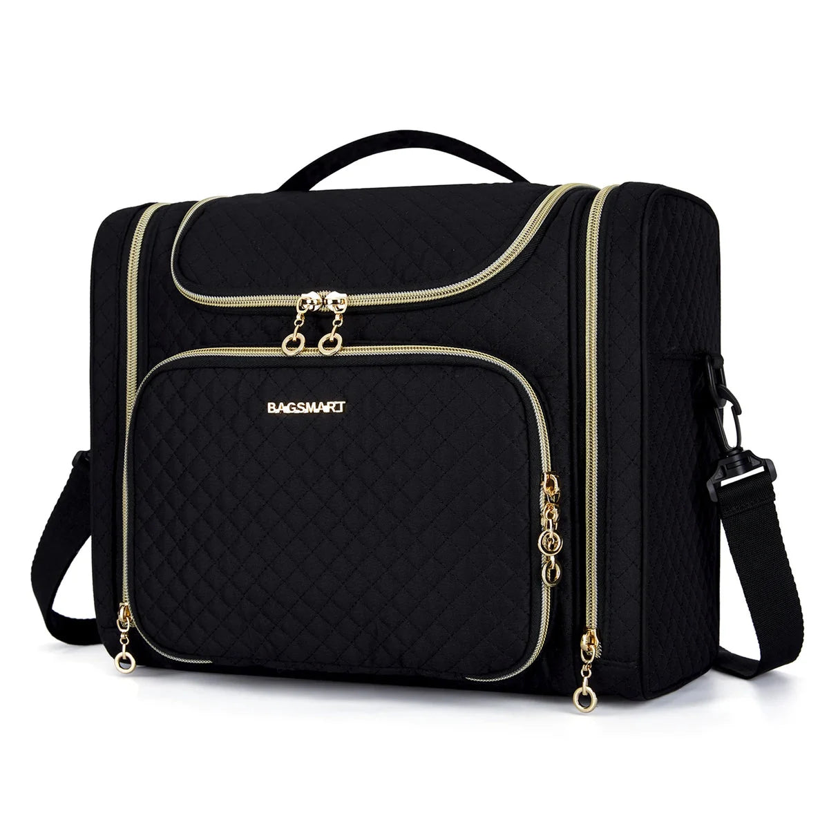 Necessaire de Maquiagem Feminina Resistente à Água Bags Mart Cor Preto — Produto em destaque