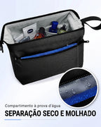 Necessaire Masculina Bags Mart Preto - Compartimento À Prova d'Água