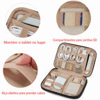 Organizador de Cabos para Viagem Resistente à Água Bags Mart Cor Preto — Detalhes e acabamentos