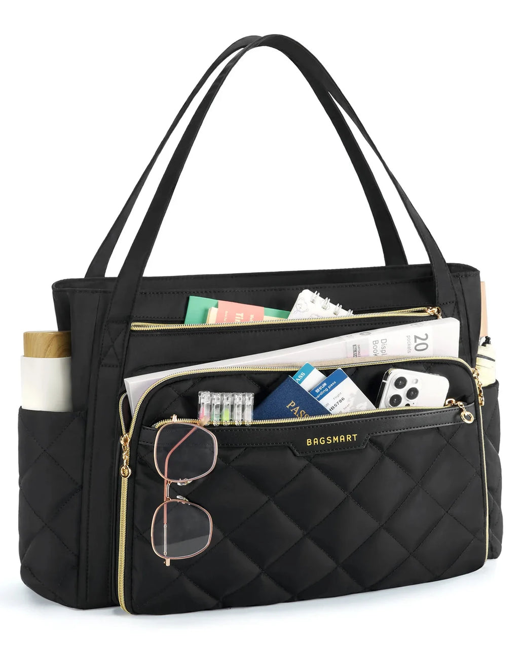 Vista principal — Pasta Acolchoada Profissional para Notebook até 39,6 cm Bags Mart Cor Preto