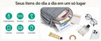 Organização dos itens do dia a dia — Pochete Transversal Acolchoada Puffer 5 L Bags Mart Cor Cinza