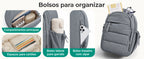 Compartimentos, bolso lateral e espaços para cartões — Pochete Transversal Acolchoada Puffer 5 L Bags Mart Cor Cinza