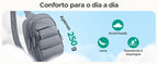 Acabamento acolchoado e peso de 250 g — Pochete Transversal Acolchoada Puffer 5 L Bags Mart Cor Cinza