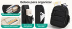 Compartimentos, bolso lateral e espaços para cartões — Pochete Transversal Acolchoada Puffer 5 L Bags Mart Cor Preto