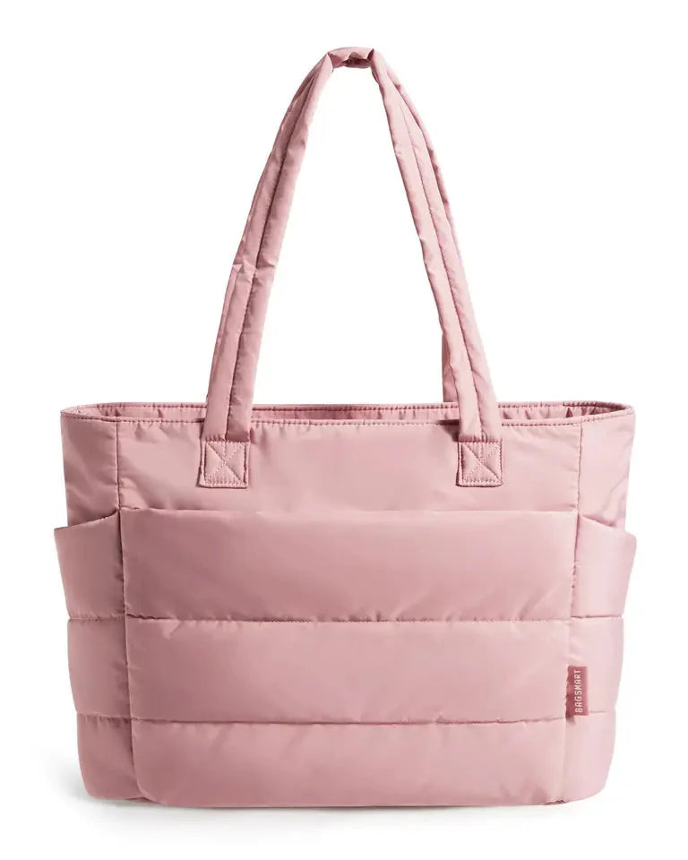 Bolsa Feminina Acolchoada Puffer Bags Mart Cor Rosa Escuro — produto em destaque na cor Rosa Escuro