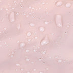 Bolsa Feminina Acolchoada Puffer Bags Mart Cor Rosa — detalhe do tecido com gotas de água na cor Rosa