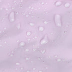 Bolsa Feminina Acolchoada Puffer Bags Mart Cor Roxo — detalhe do tecido com gotas de água na cor Roxo