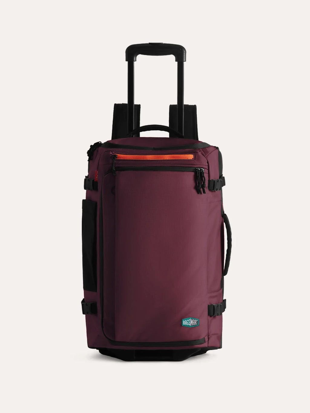 Mochila de Viagem com Rodas 43 L Bags Mart Cor Vermelho Borgonha — produto em destaque