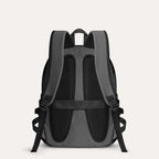 Mochila de Viagem Feminina 25 L com Bolsa Pequena Bags Mart Cor Preto — verso e alças acolchoadas na cor Preto
