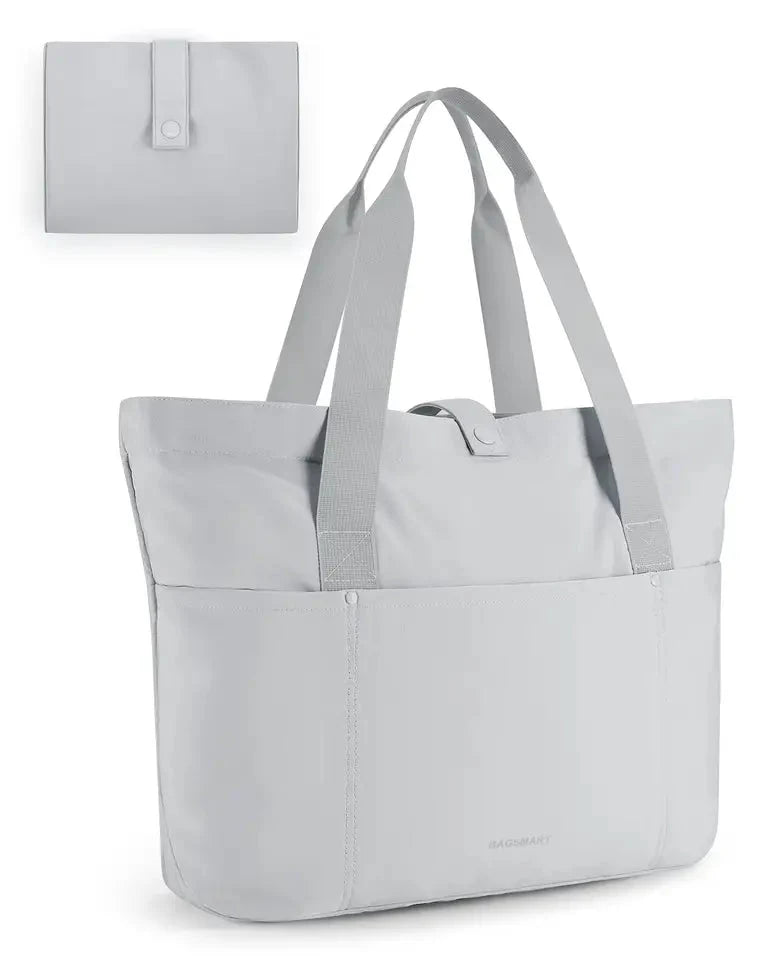 Bolsa Tote Dobrável Bags Mart Cor Cinza — produto em destaque
