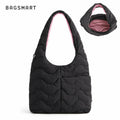 Bolsa Tote Feminina Acolchoada Bags Mart Cor Preto — produto em destaque