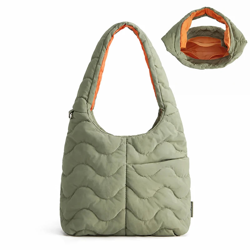 Bolsa Tote Feminina Acolchoada Bags Mart Cor Verde — produto em destaque